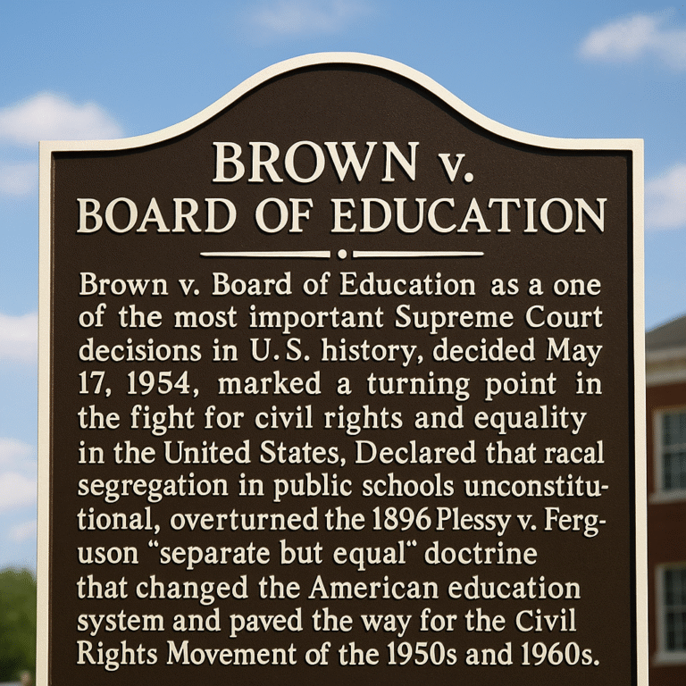 Brown v. Board of Education – A Landmark Decision That Changed America